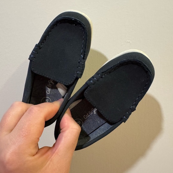 Cat & Jack Kids' navy Loafers size 6 - Picture 6 of 6
